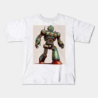 Giant Robot - Retro Vintage Robot Toy Kids T-Shirt